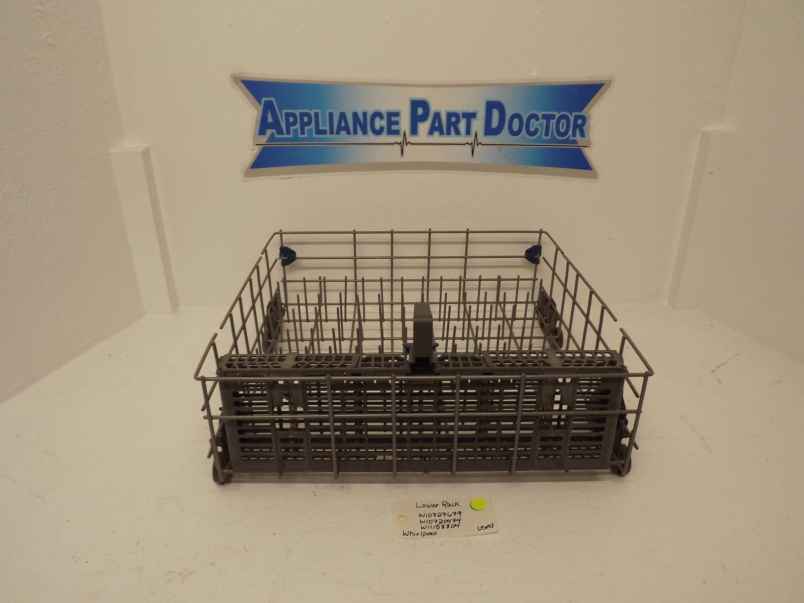 Whirlpool Dishwasher W10727679 W10720474 W11158804 Lower Rack Used Whirlpool Dishwasher W10727679 W10720474 W11158804 Lower Rack Used